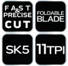 NEO TOOLS Japán fűrész, fűrészlap:250mm(10") 11 TPI, hegyes, összecsukható 44-611