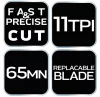 NEO TOOLS Japán fűrész, fűrészlap:275mm(11"), 11 TPI 44-613