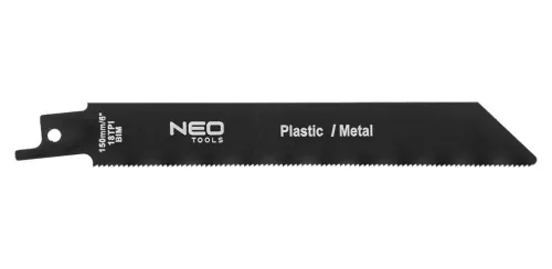 NEO TOOLS Kézifűrész szett univerzális befogóval, 4 db lappal, dekopír és orrfűrész lapokhoz. 44-650