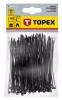 TOPEX KÁBELKÖTEGELŐ, gyorskötöző, 2,5mm x 100mm, fekete, 100db 44E970