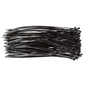   TOPEX KÁBELKÖTEGELŐ, gyorskötöző, 2,5mm x 200mm, fekete, 100db 44E972
