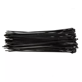   TOPEX KÁBELKÖTEGELŐ, gyorskötöző, 3,6mm x 300mm, fekete, 100db 44E973