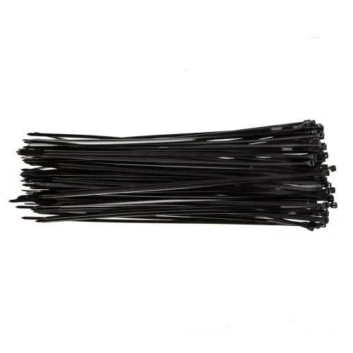 TOPEX KÁBELKÖTEGELŐ, gyorskötöző, 3,6mm x 300mm, fekete, 100db 44E973