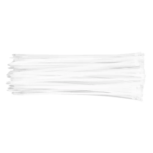 TOPEX KÁBELKÖTEGELŐ, gyorskötöző, 4,8mm x 300mm, fehér, 75db 44E979