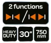 NEO TOOLS Autómata gyorsszorító, 135kg, 30"/750mm, 2 funkciós 45-504