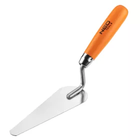   NEO TOOLS Stukkókanál, keskeny macskanyelv, rozsdamentes, 165x17x54mm, fa markolat 50-122
