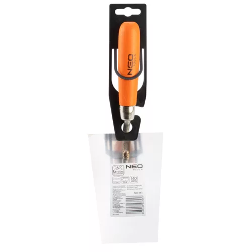 NEO TOOLS Kőműves kanál szögletes, berni, 140mm, fa markolat 50-141