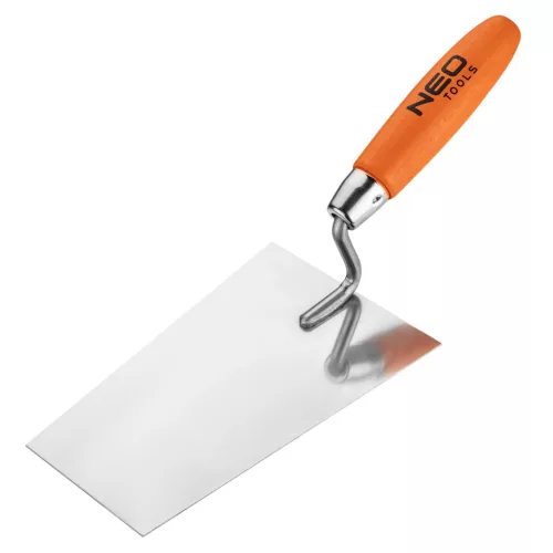 NEO TOOLS Kőműves kanál szögletes, berni, 180mm, fa markolat 50-143