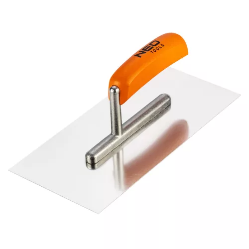 NEO TOOLS Acél simító, rozsdamentes, 270x128mm, fa markolat 50-161
