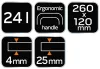 NEO TOOLS Burkolókészlet, csempéző: 24L vödör ráccsal, görgővel, gumi és puha szivacsos simítóval 50-254