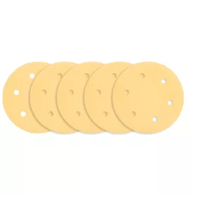   GRAPHITE Tépőzáras csiszolópapír 225mm, K180, 5db, 6 lyukakkal az 59G264, 59G265 csiszológéphez. 54H031