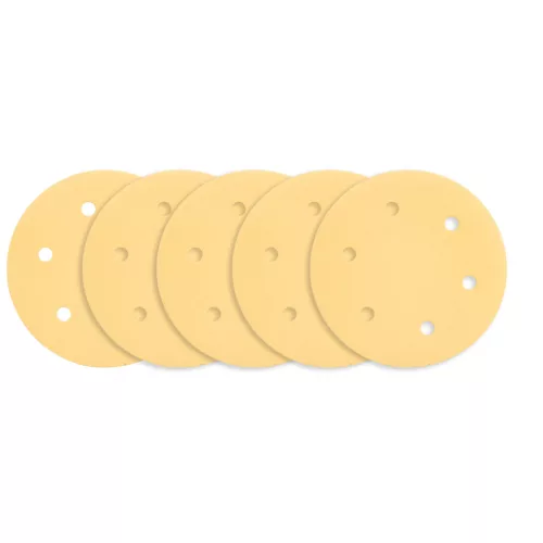 GRAPHITE Tépőzáras csiszolópapír 225mm, K180, 5db, 6 lyukakkal az 59G264, 59G265 csiszológéphez. 54H031