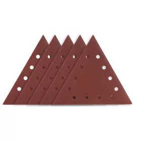   GRAPHITE Tépőzáras csiszolópapír K80, háromszög alakú 12 lyukakkal, 5db csiszolóhoz 59G264 54H032