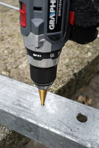 GRAPHITE Lépcsős fúró készlet, 3db-os, HSS-titán, 4-12mm, 4-20mm, 4-32mm 54T300