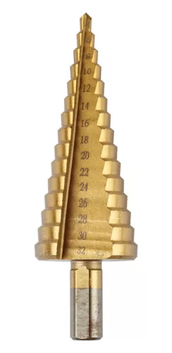 GRAPHITE Lépcsős fúró készlet, 3db-os, HSS-titán, 4-12mm, 4-20mm, 4-32mm 54T300