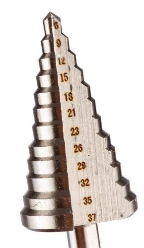 GRAPHITE Lépcsős fúró, HSS, 6-37mm 54T305