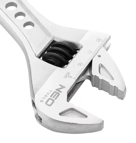 NEO TOOLS Állítható villáskulcs, csavarkulcs 250mm, 0-33mm 25 év garanciával 03-012
