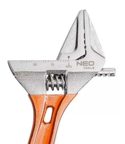 NEO TOOLS Állítható villáskulcs, csavarkulcs rövid, 118mm, 0-28mm 25 év garanciával 03-019