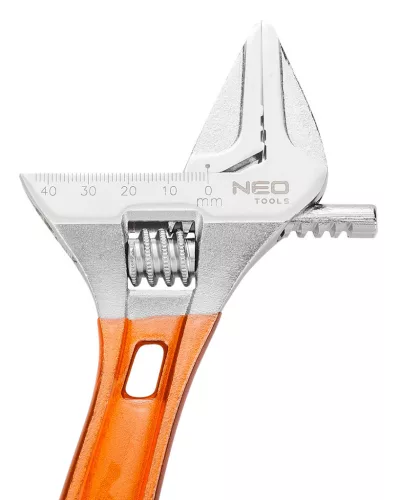 NEO TOOLS Állítható villáskulcs, csavarkulcs rövid, 156mm, 0-43mm 25 év garanciával 03-021