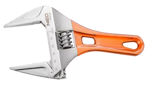 NEO TOOLS Állítható villáskulcs, csavarkulcs rövid, 185mm, 0-53mm 25 év garanciával 03-022