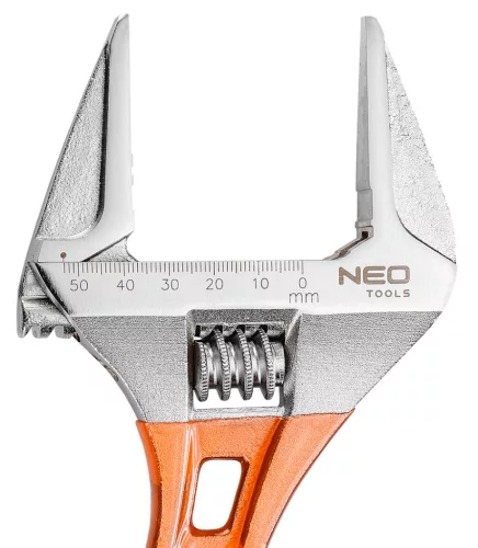 NEO TOOLS Állítható villáskulcs, csavarkulcs rövid, 185mm, 0-53mm 25 év garanciával 03-022
