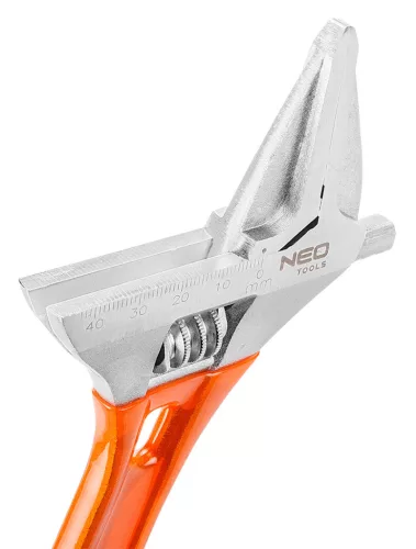 NEO TOOLS Állítható villáskulcs, csavarkulcs 256mm, 0-43mm 25 év garanciával 03-025