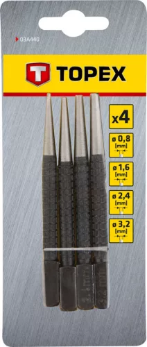 TOPEX STIFTKIÜTŐ készlet 4db 03A440