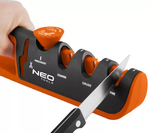 NEO TOOLS Élező késekhez és ollókhoz, állítható dőlésszöggel 56-050