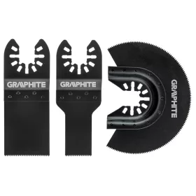   GRAPHITE Vágó lapok fához multifunkciós géphez 3db 56H070