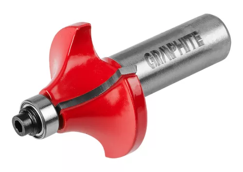 GRAPHITE Felsőmaró kés, kerekítő 34.9 x 15.4mm, 8mm 56H225