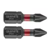 GRAPHITE Torziós ütvecsavarozó bit PH1x25mm, 2db 56H500
