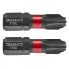 GRAPHITE Torziós ütvecsavarozó bit PH3x25mm, 2db 56H502