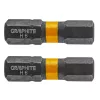 GRAPHITE Torziós ütvecsavarozó bit, hatlapú, 6x25mm, 2db 56H509
