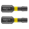 GRAPHITE Torziós ütvecsavarozó bit TX25x25mm, 2db 56H514