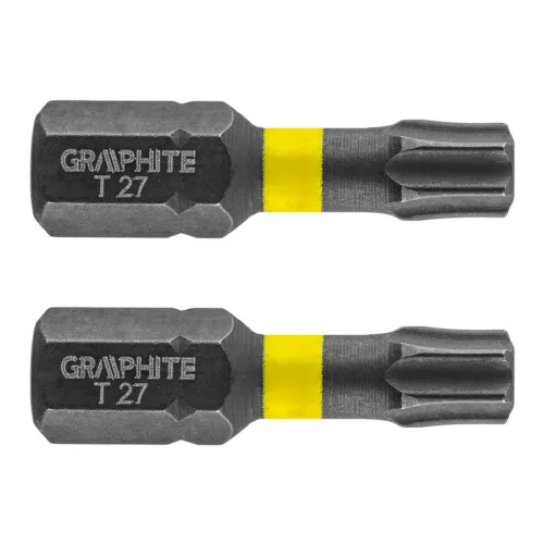 GRAPHITE Torziós ütvecsavarozó bit TX27x25mm, 2db 56H515