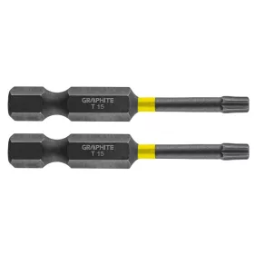 GRAPHITE Torziós ütvecsavarozó bit TX15x50mm, 2db 56H524