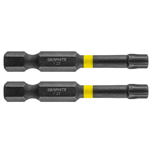GRAPHITE Torziós ütvecsavarozó bit TX27x50mm, 2db 56H527