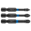GRAPHITE Torziós ütvecsavarozó bit PZ1/2/3x50mm, 3db 56H542