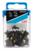 GRAPHITE Torziós ütvecsavarozó bit TX15 x 25mm, 20db 56H544