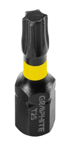 GRAPHITE Torziós ütvecsavarozó bit TX25 x 25mm, 20db 56H546