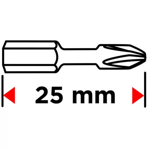 GRAPHITE Torziós ütvecsavarozó bit TX25 x 25mm, 20db 56H546