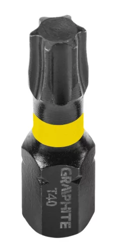 GRAPHITE Torziós ütvecsavarozó bit TX40x25mm, 20db 56H548