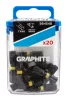 GRAPHITE Torziós ütvecsavarozó bit TX40x25mm, 20db 56H548