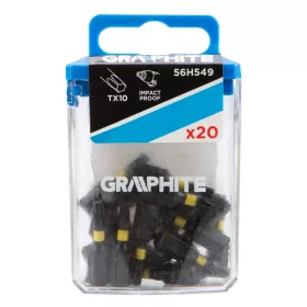 GRAPHITE Torziós ütvecsavarozó bit TX10x25mm, 20db 56H549