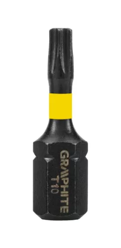GRAPHITE Torziós ütvecsavarozó bit TX10x25mm, 20db 56H549