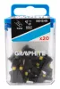 GRAPHITE Torziós ütvecsavarozó bit TX10x25mm, 20db 56H549
