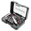 GRAPHITE Dugókulcskészlet + bitkészlet, 26db 56H604