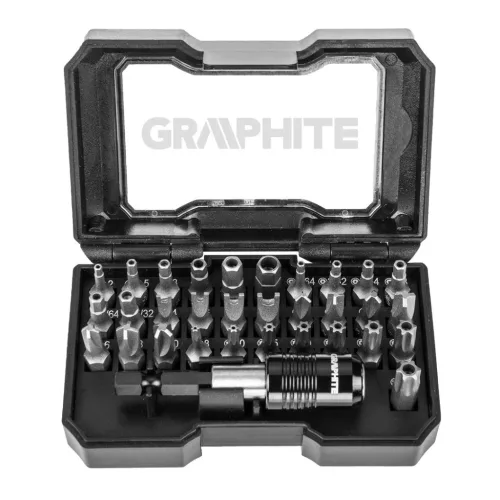 GRAPHITE Csavarhúzó bitkészlet, 32db 56H618