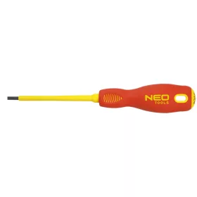   NEO TOOLS Csavarhúzó lapos 2.5X75 1000V szigetelt 25 év garanciával 04-051