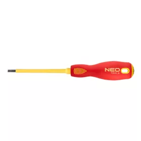   NEO TOOLS Csavarhúzó lapos 4.0X100 1000V szigetelt 25 év garanciával 04-053